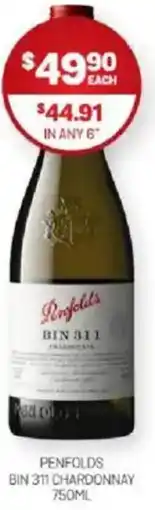 Harry Brown Penfolds bin 311 chardonnay offer
