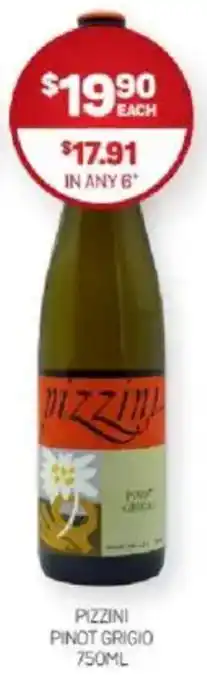 Harry Brown Pizzini pinot grigio offer