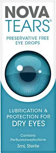 Pharmacy Best Buys NovaTears Preservative Free Eye Drops 3mL offer