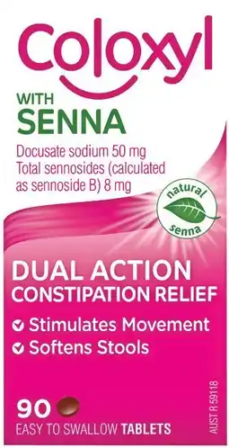 Pharmacy Best Buys Coloxyl With Senna 90 Tablets offer
