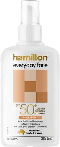 Pharmacy Best Buys Hamilton Everday Face SPF 50+ 200g offer