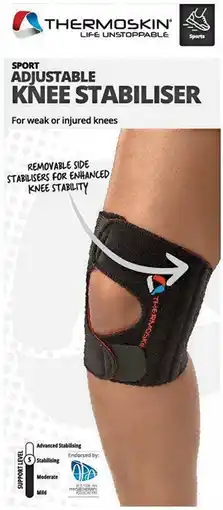 Pharmacy Best Buys Thermoskin Sport Adjustable Knee Stabiliser L/XL offer