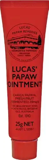 Pharmacy Best Buys Lucas Papaw Ointment 25g offer