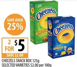 Supabarn Cheezels snack box selected varieties offer