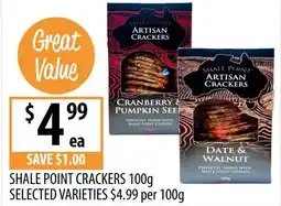 Supabarn Shale point crackers selected varieties offer