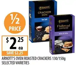 Supabarn Arnott's oven roasted crackers selected varieties offer