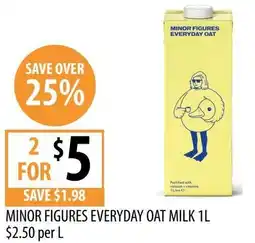 Supabarn Minor figures everyday oat milk offer