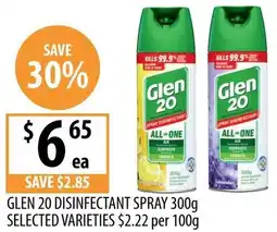 Supabarn Glen 20 Disinfectant Spray offer