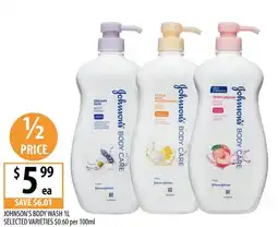 Supabarn Johnson's body wash selected varieties offer