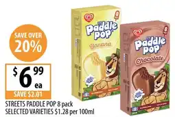 Supabarn Streets paddle pop selected varieties offer