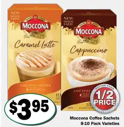 Friendly Grocer Moccona Coffee Sachets Varieties offer