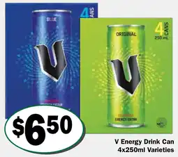 Friendly Grocer V Energy Drink Can Varieties offer