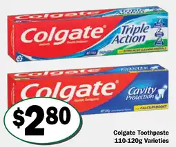 Friendly Grocer Colgate Toothpaste Varieties offer