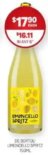 Harry Brown De bortoli limoncello spritz offer