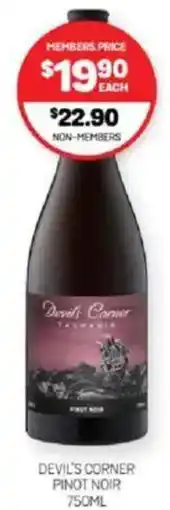 Harry Brown Devil's corner pinot noir offer