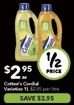 Ritchies Cottee's Cordial Varieties s offer