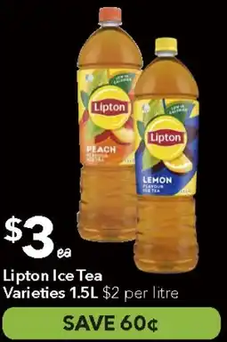 Ritchies Lipton Ice Tea Varieties offer