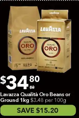 Ritchies Lavazza Qualità Oro Beans or Ground offer
