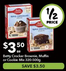 Ritchies Betty Crocker Brownie, Muffin or Cookie Mix offer