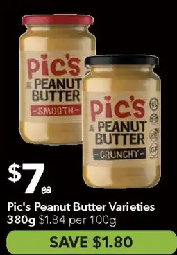 Ritchies Pic's Peanut Butter Varieties offer