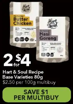 Ritchies Hart & Soul Recipe Base Varieties offer