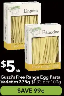 Ritchies Guzzi's Free Range Egg Pasta Varieties offer