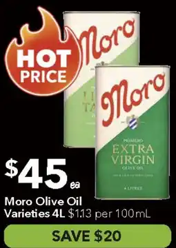 Ritchies Moro Olive Oil Varieties offer