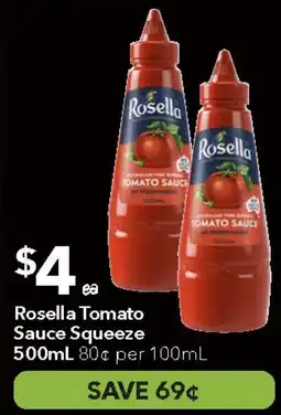 Ritchies Rosella Tomato Sauce Squeeze offer