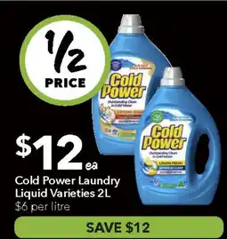 Ritchies Cold Power Laundry Liquid Varieties offer