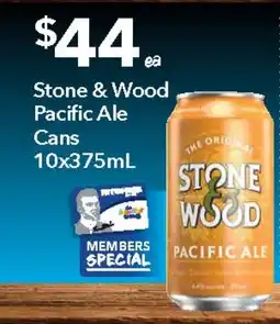 Ritchies Stone & Wood Pacific Ale Cans offer