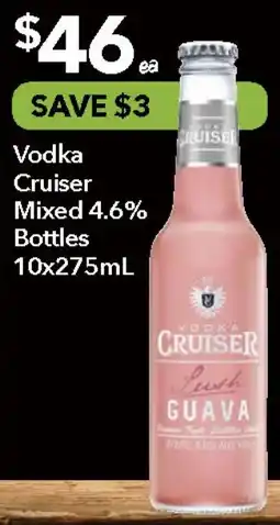 Ritchies Vodka Cruiser Mixed 4.6% Bottles offer