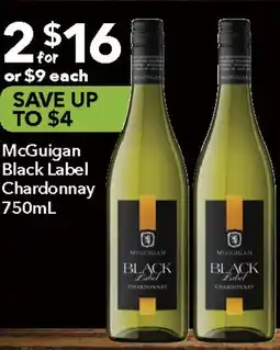 Ritchies McGuigan Black Label Chardonnay offer