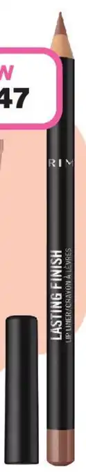 Priceline Rimmel london lasting finish lip liner cappuccino offer