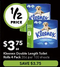 Ritchies Kleenex Double Length Toilet Rolls offer