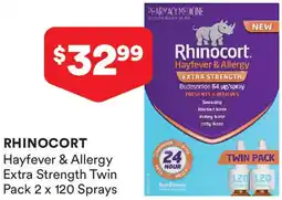 Priceline RHINOCORT Hayfever & Allergy Extra Strength Twin Pack offer