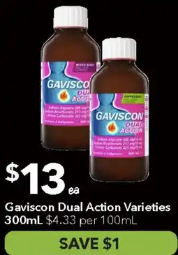 Ritchies Gaviscon Dual Action Varieties offer