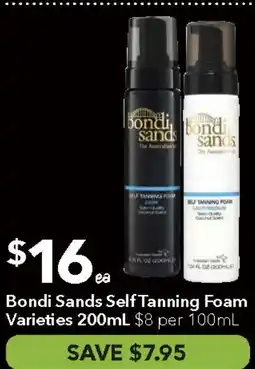 Ritchies Bondi Sands Self Tanning Foam Varieties offer