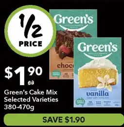Ritchies Green's Cake Mix Selected Varieties offer