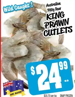 Farmer Jack's King prawn cutlets offer