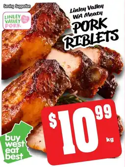 Farmer Jack's Pork riblets offer