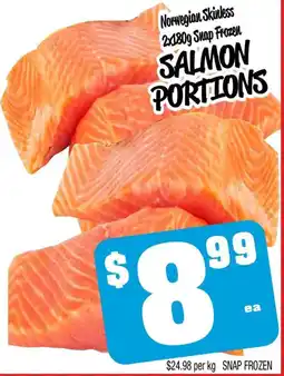 Farmer Jack's Salmon portions offer