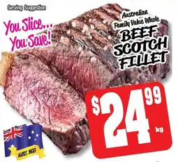 Farmer Jack's Beef scotch fillet offer
