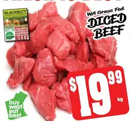 Farmer Jack's Diced beef offer