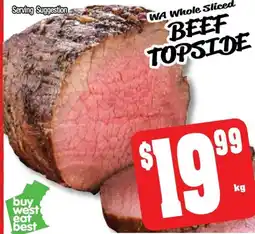 Farmer Jack's Beef topside offer