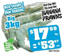 Farmer Jack's Banana prawns offer