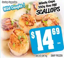 Farmer Jack's Scallops offer