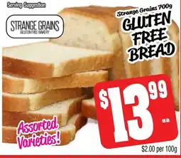 Farmer Jack's Gluten free bread offer