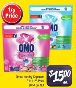 Farmer Jack's Omo Laundry Capsules 3 in 1 offer