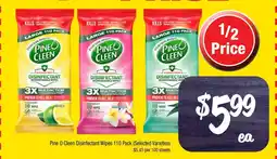 Farmer Jack's Pine O Cleen Disinfectant Wipes offer