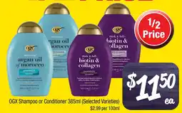 Farmer Jack's OGX Shampoo or Conditioner offer